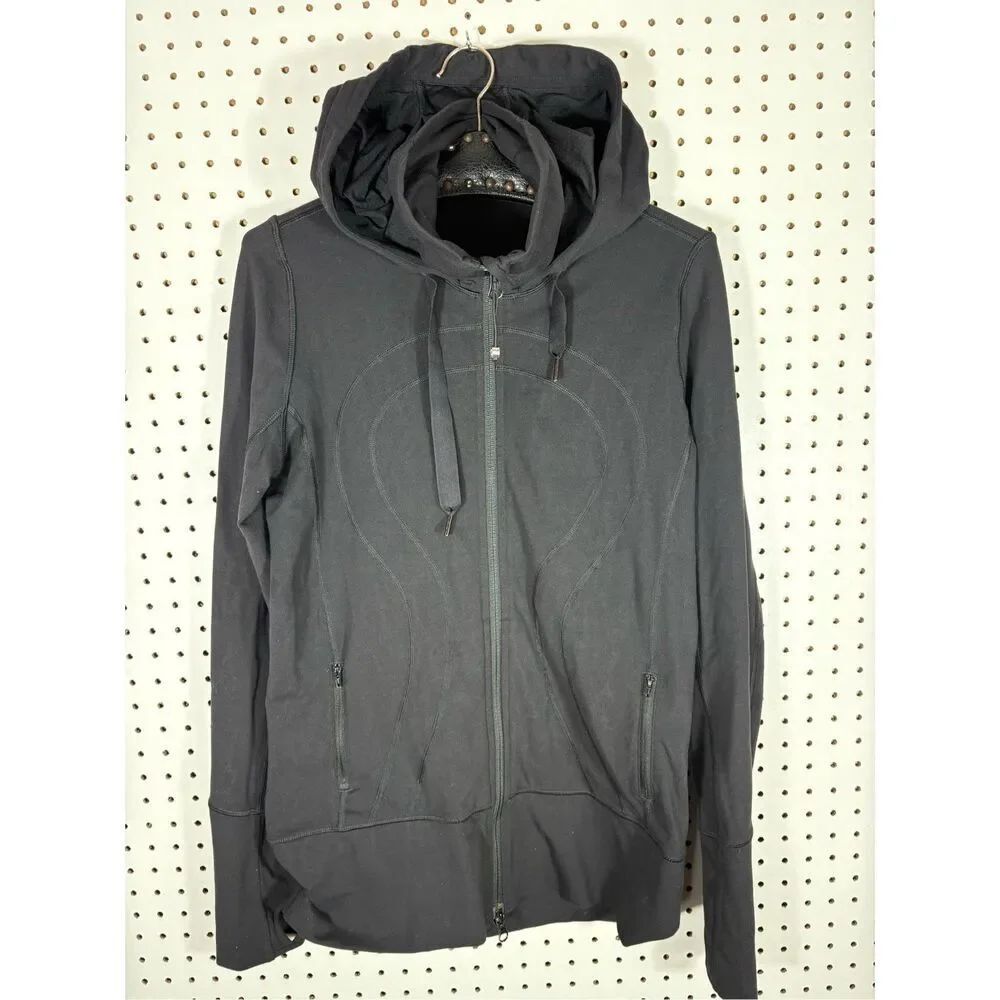 Lululemon mock neck stride hooded jacket size 8